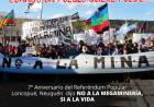 Aniversario del Referéndum en Loncopué, Neuquén. Hito en la lucha contra la megaminería.