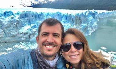 Reapertura: Meliza  y Felipe finalmente conocieron el glaciar Perito Moreno