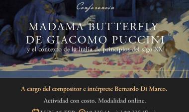 Madama Butterfly: Conferencia de Bernardo Di Marco