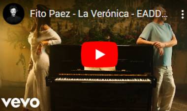 Música: FITO PAEZ  lanzó el video oficial de "LA VERONICA" junto a NATHY PELUSO