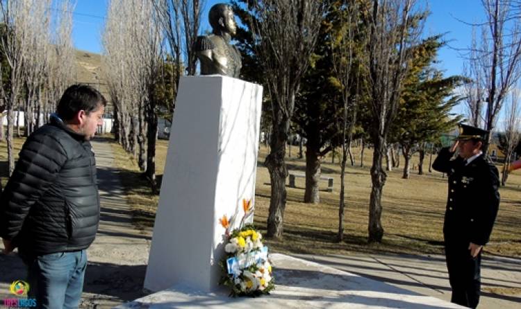 Tres Lagos conmemoró el aniversario del fallecimiento del General José de San Martín