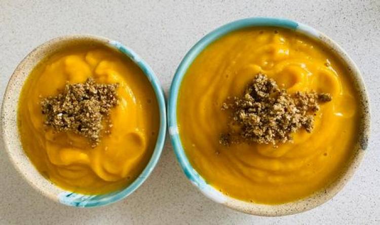 Sopa crema de zapallo anco