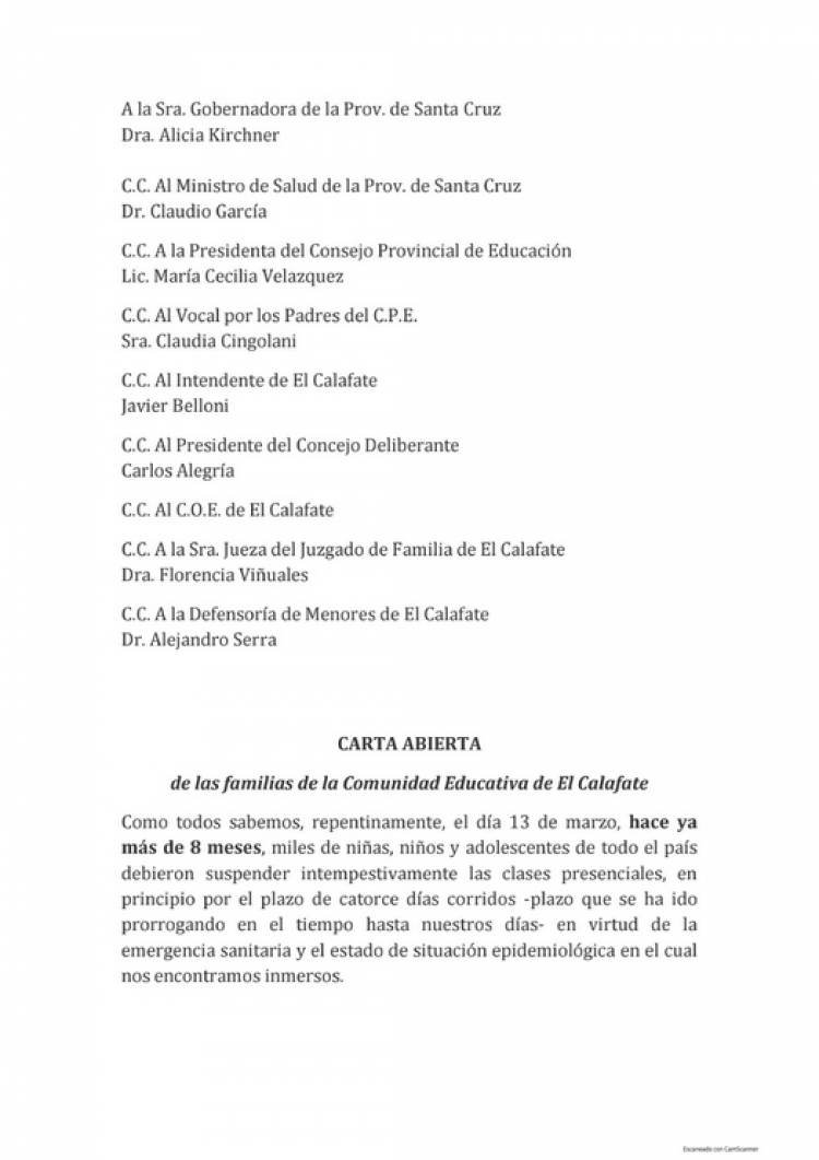 Padres solicitarán a la gobernadora el regreso presencial inmediato a las aulas