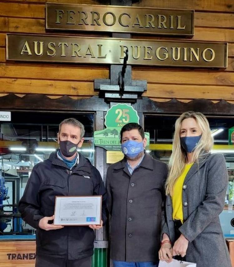 La municipalidad de Ushuaia distinguió al Tren del fin del mundo