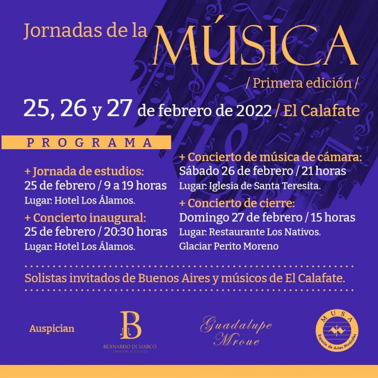 El Calafate sede de un nuevo Ciclo musical