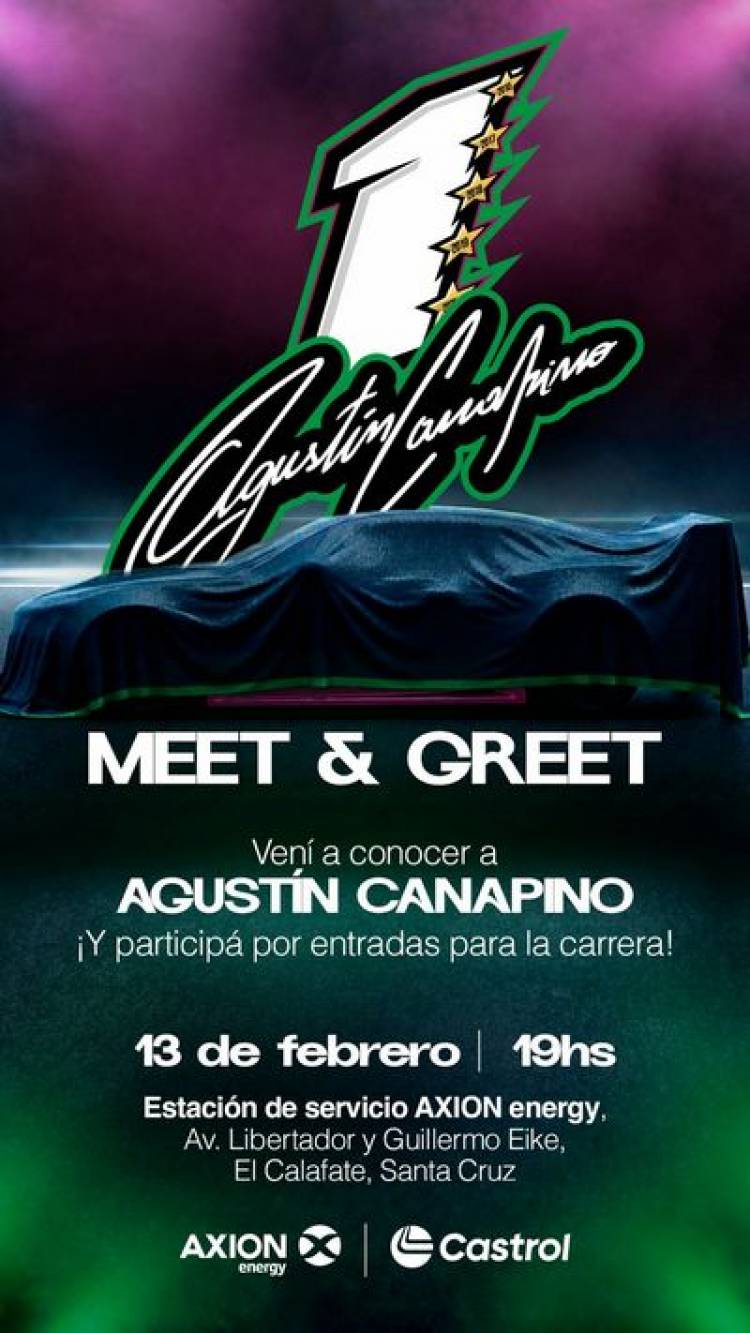 Agustín Canapino y El AXION energy Sport emprenden un nuevo desafío en El Calafate