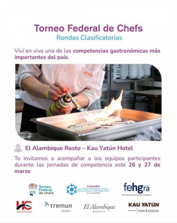 Rondas Clasificatorias del Torneo Federal de Chefs 2026: este viernes se conocerán los ganadores